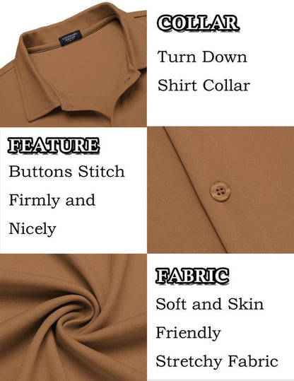 COOFANDY ImperialPress Short-Sleeve Shirt