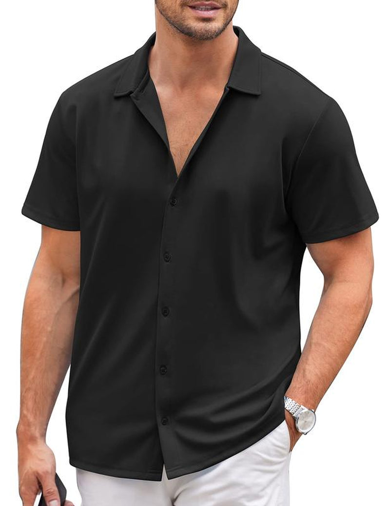 COOFANDY ImperialPress Short-Sleeve Shirt