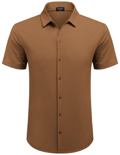COOFANDY ImperialPress Short-Sleeve Shirt