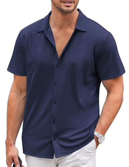 COOFANDY ImperialPress Short-Sleeve Shirt