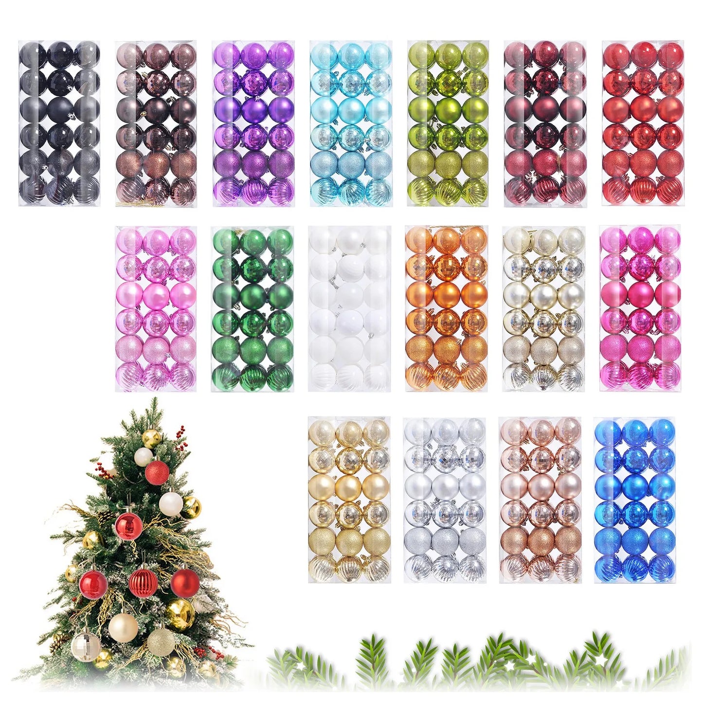 FestiveShine Ornament Set 36 PCS