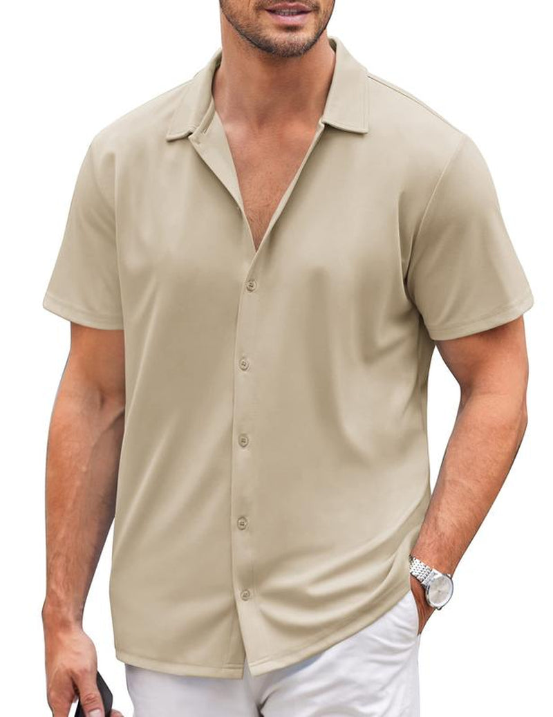COOFANDY ImperialPress Short-Sleeve Shirt