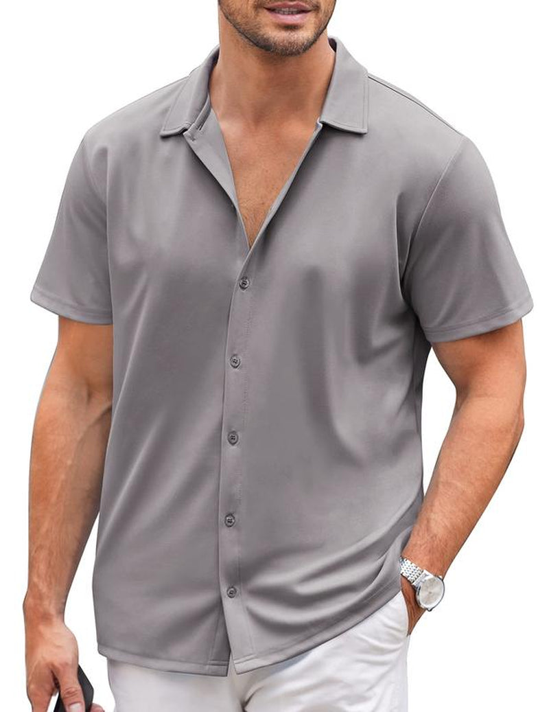 COOFANDY ImperialPress Short-Sleeve Shirt