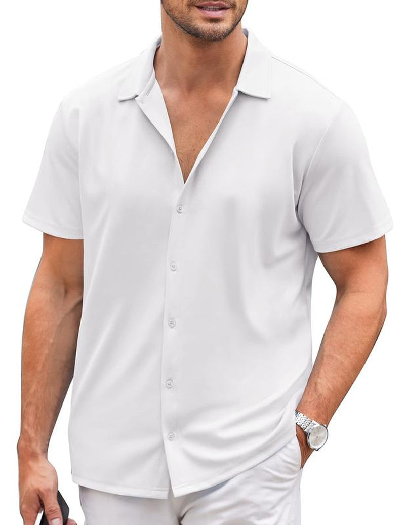 COOFANDY ImperialPress Short-Sleeve Shirt